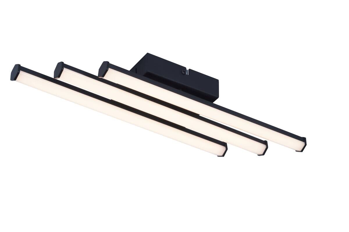 POCOline LED-Deckenleuchte Zehra schwarz Kunststoff B/H/L: ca. 10x5x44,5 cm