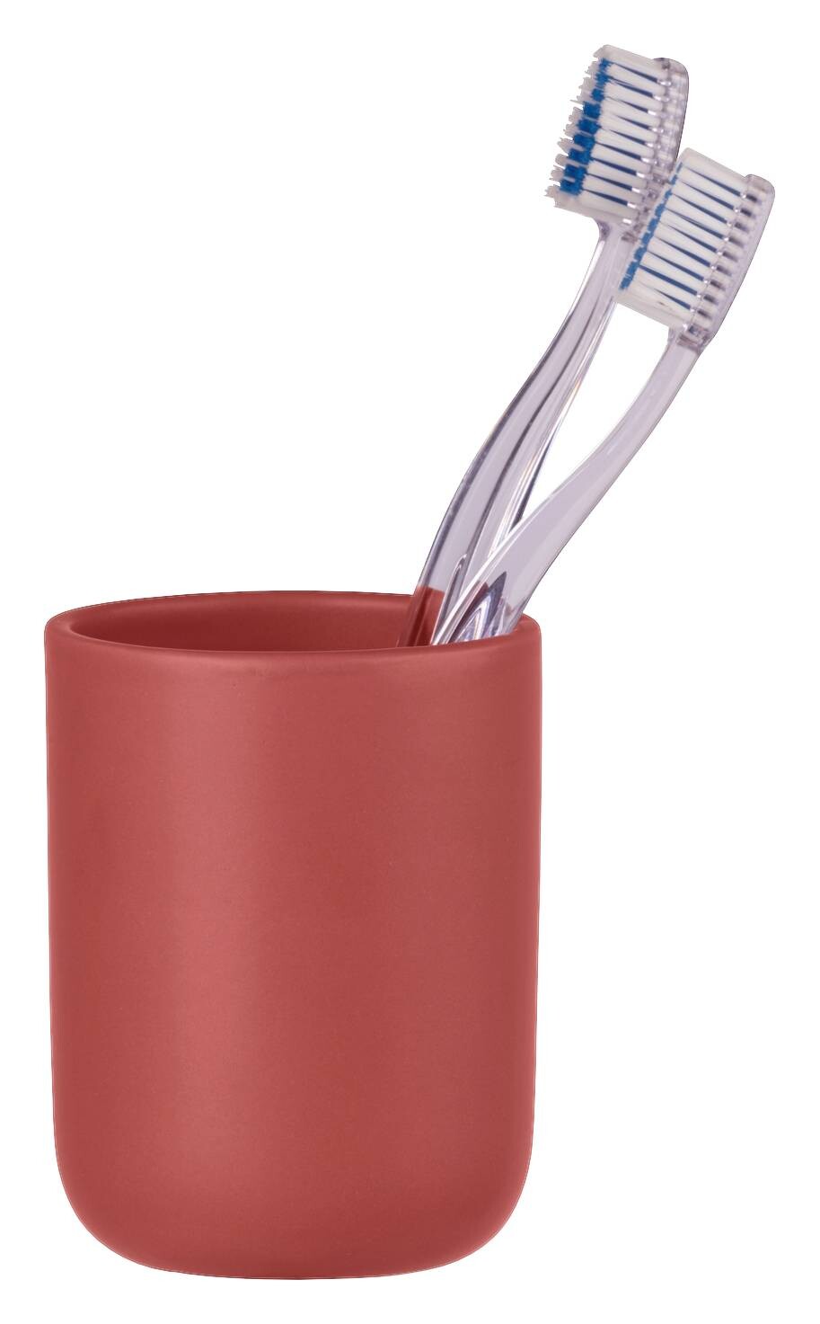 Allstar Zahnputzbecher Olinda rot Keramik