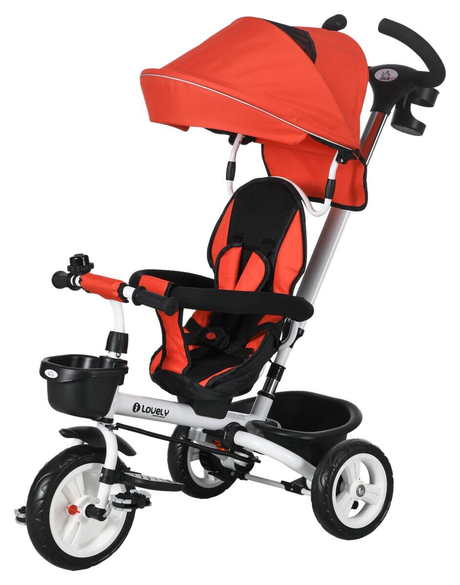 HOMCOM Dreirad rot B/H/L: ca. 50x104x112 cm