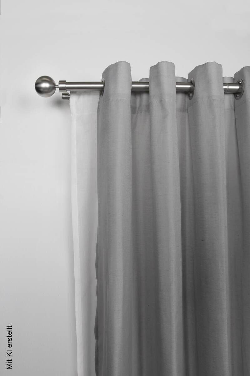 ondeco Stilgarnituren habito/ball-classic Edelstahloptik Metall ausziehbar von ca. 190 bis 360 cm 2.0 Läufe