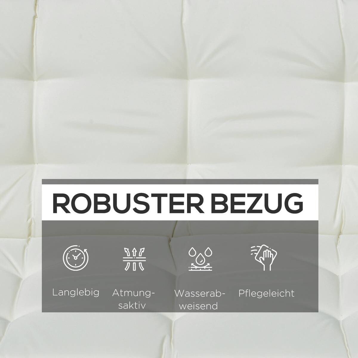 Outsunny Sitzkissen beige Polyester B/H/L: ca. 100x8x170 cm