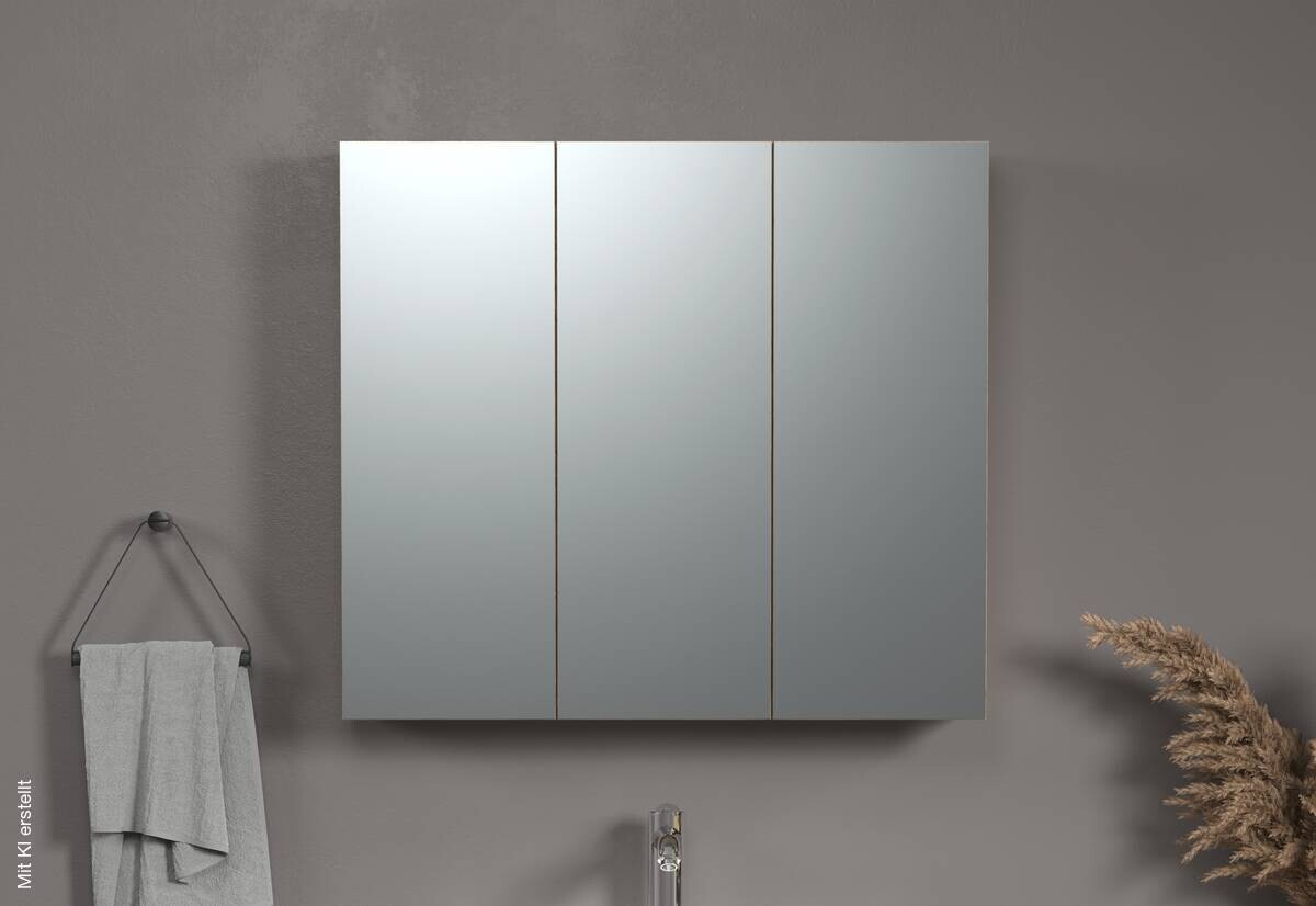 Spiegelschrank Pure Bliss Eiche Evoke Oak Nachbildung B/H/T: ca. 80x67x17 cm