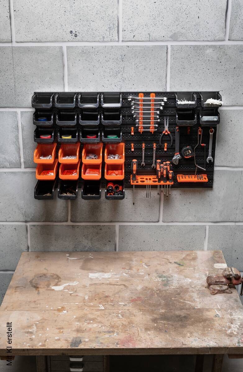 BLACK+DECKER Werkzeugwand orange B/H/L: ca. 14,2x56,3x50 cm