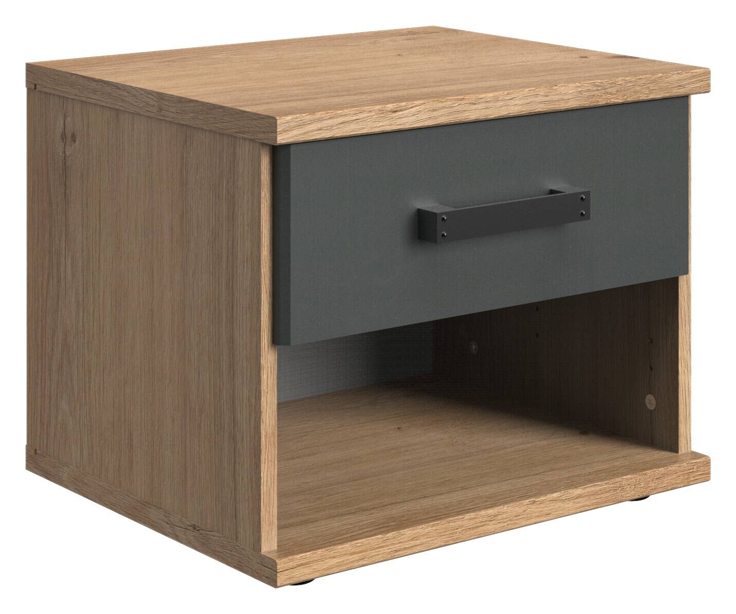 Nachtkonsole Liverpool Plankeneiche Nachbildung B/H/T: ca. 46x38x40 cm