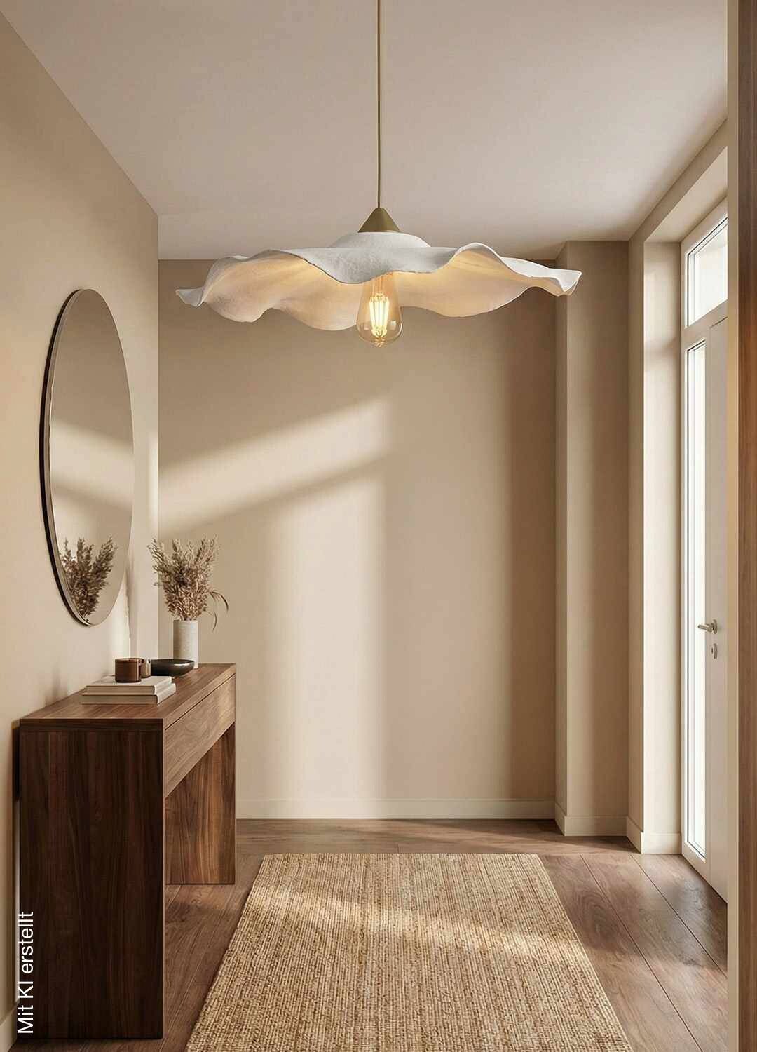 Opviq Pendelleuchte weiß Kunststoff B/H/T/L/D: ca. 58x75x58x58x58 cm E27 1 Brennstellen