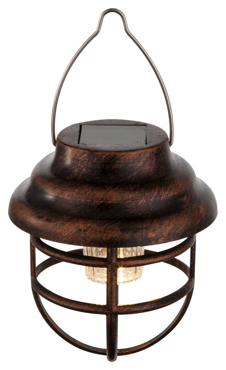 Solarleuchte rost Metall B/H: ca. 8x14 cm