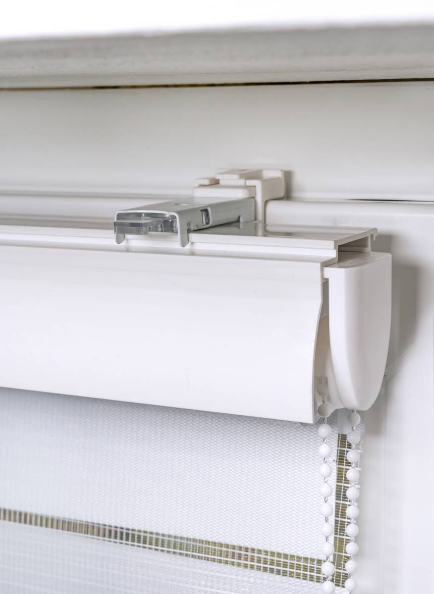 Doppelrollo mit Blende weiß B/L: ca. 90x160 cm