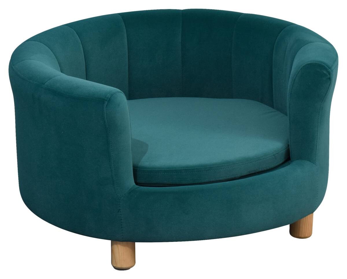PawHut Hundesofa grün Schaumstoff B/H/L: ca. 65x37x64 cm
