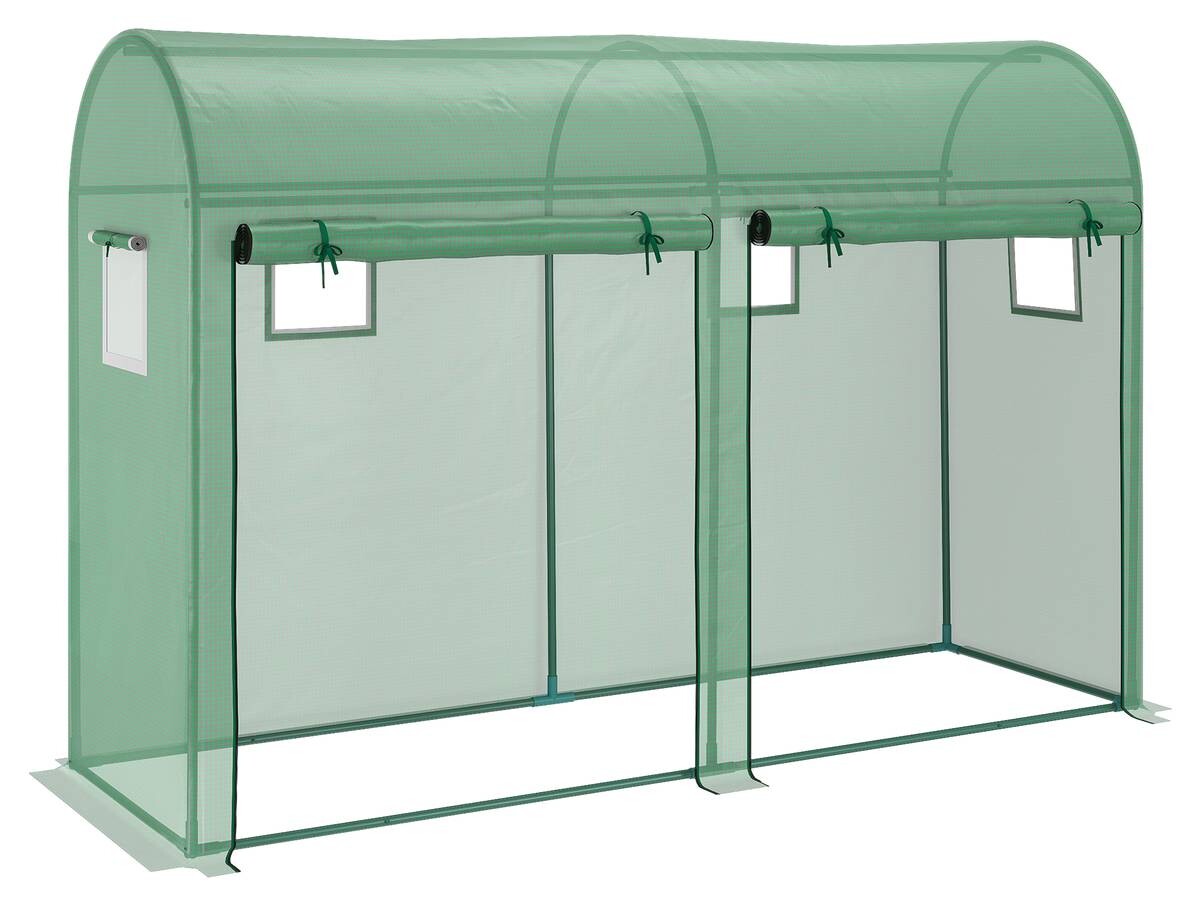 Outsunny Gewächshaus B/H/L: ca. 100x200x300 cm grün