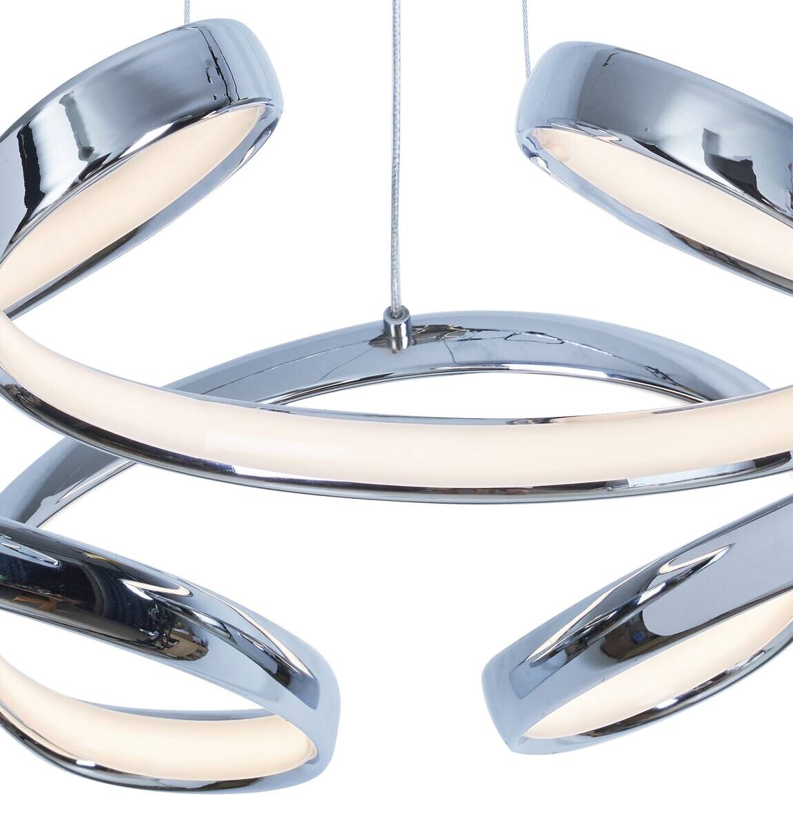 POCOline Pendelleuchte Mairette Aluminium Chrom D: ca. 48 cm