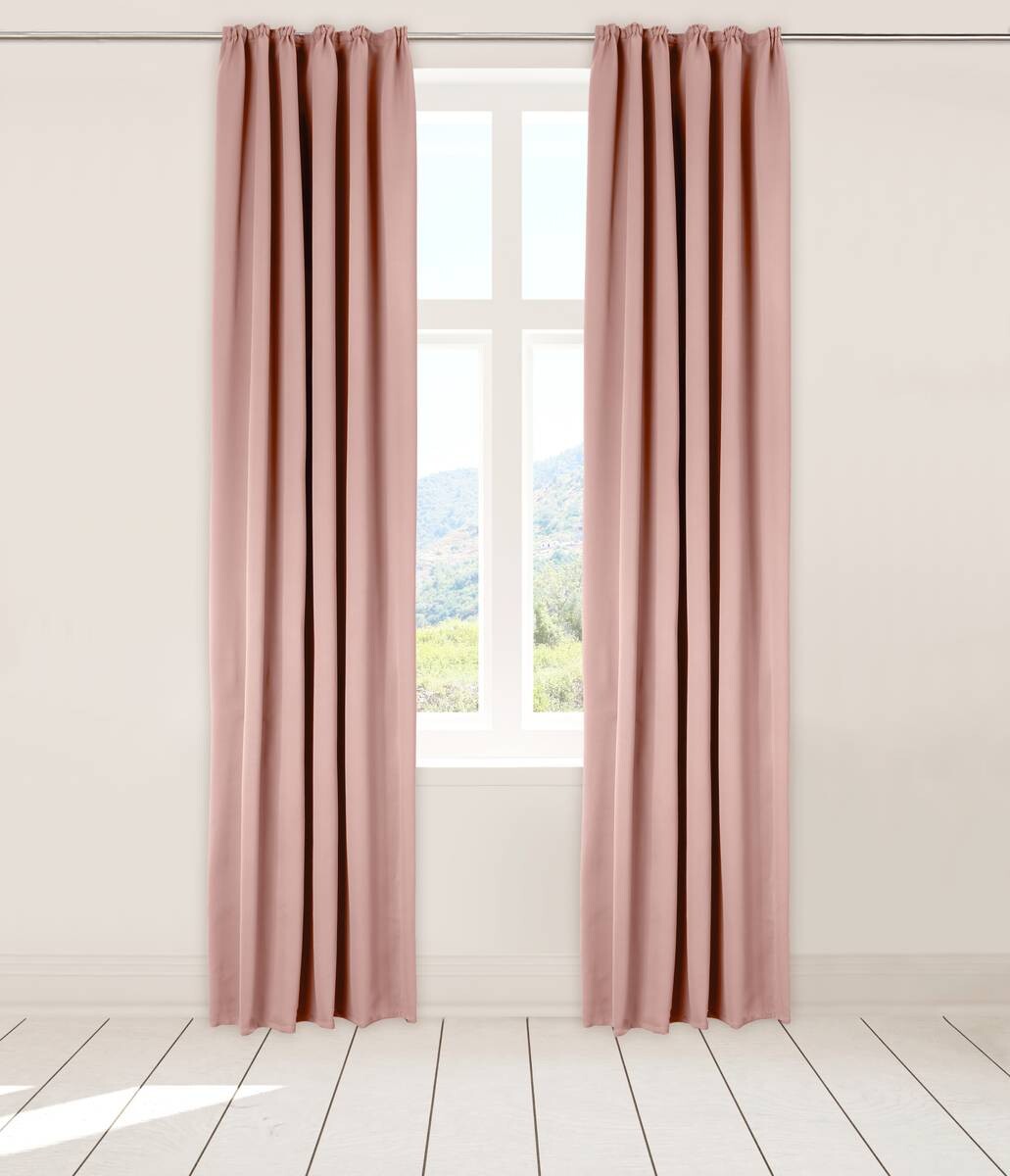 POCOline Verdunklungsvorhang Luna rosa B/L: ca. 140x245 cm