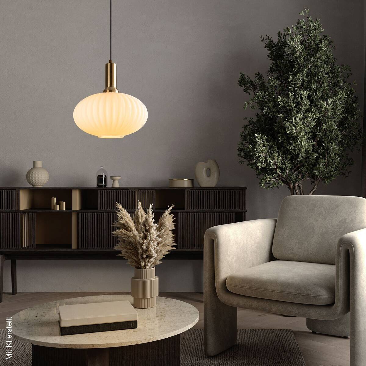 Opviq Pendelleuchte Asker-15181 gold Metall Glas B/H/T/L/D: ca. 30x118x30x30x30 cm E27 1 Brennstellen