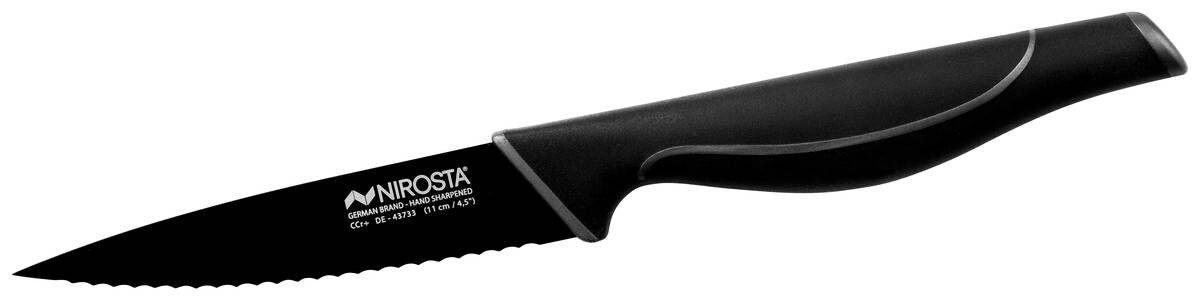 NIROSTA Kochmesser schwarz Edelstahl L: ca. 22,5 cm
