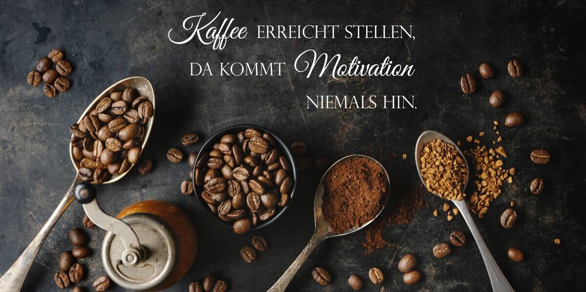 Keilrahmenbild Kaffee B/H: ca. 40x20 cm