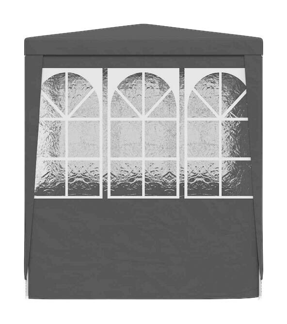 vidaXL Pavillon anthrazit Kunststoff B/H/L: ca. 250x240x250 cm