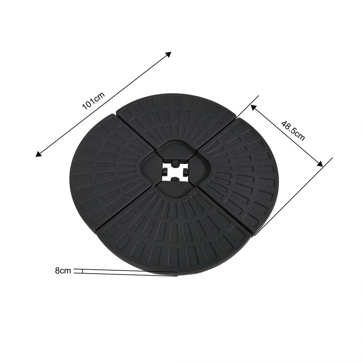 POCOline Schirmständer schwarz Kunststoff