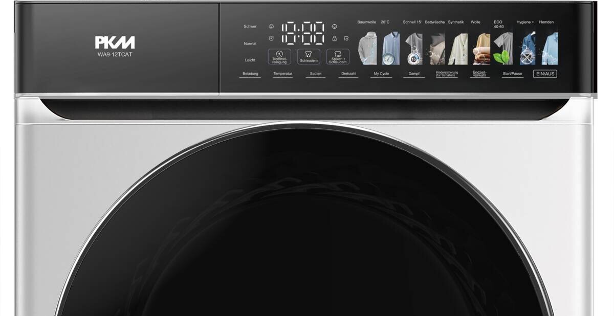 PKM Waschmaschine WA9-12TCAT weiß B/H/T: ca. 59,5x85x60 cm