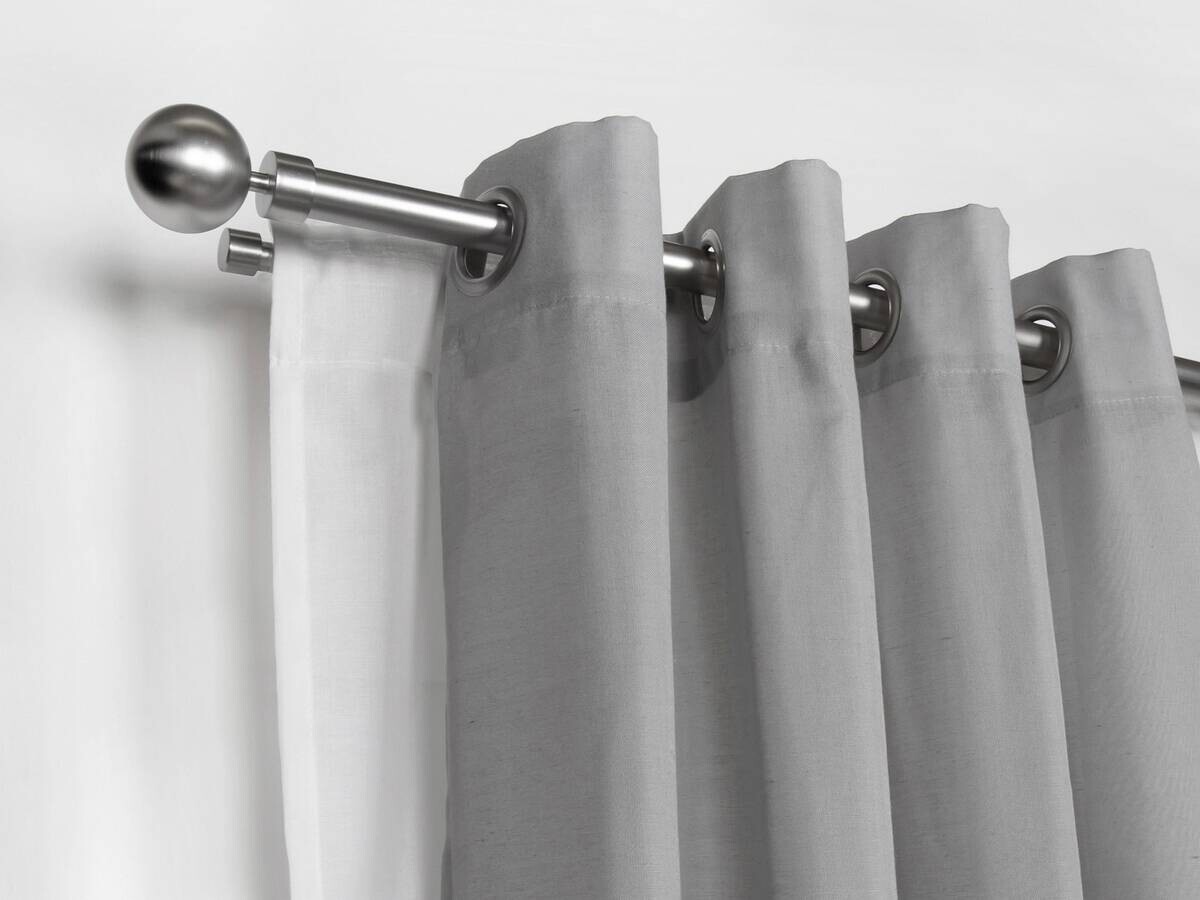 ondeco Stilgarnituren habito/ball-classic Edelstahloptik Metall ausziehbar von ca. 190 bis 360 cm 2.0 Läufe