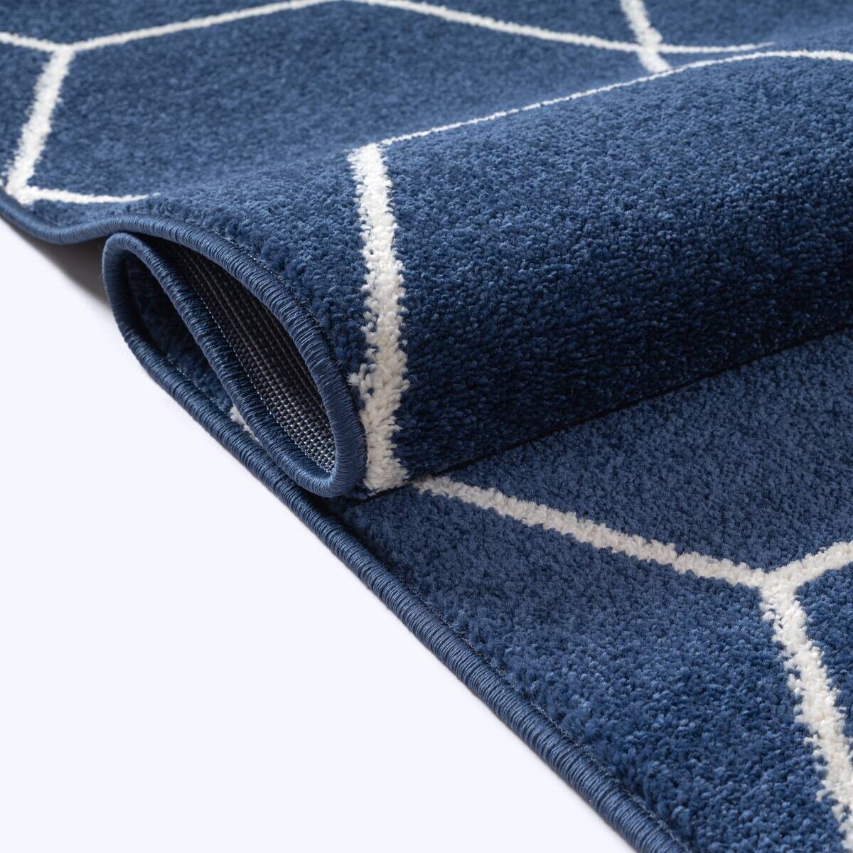 Sanat Teppich Trellis marine B/L: ca. 60x110 cm