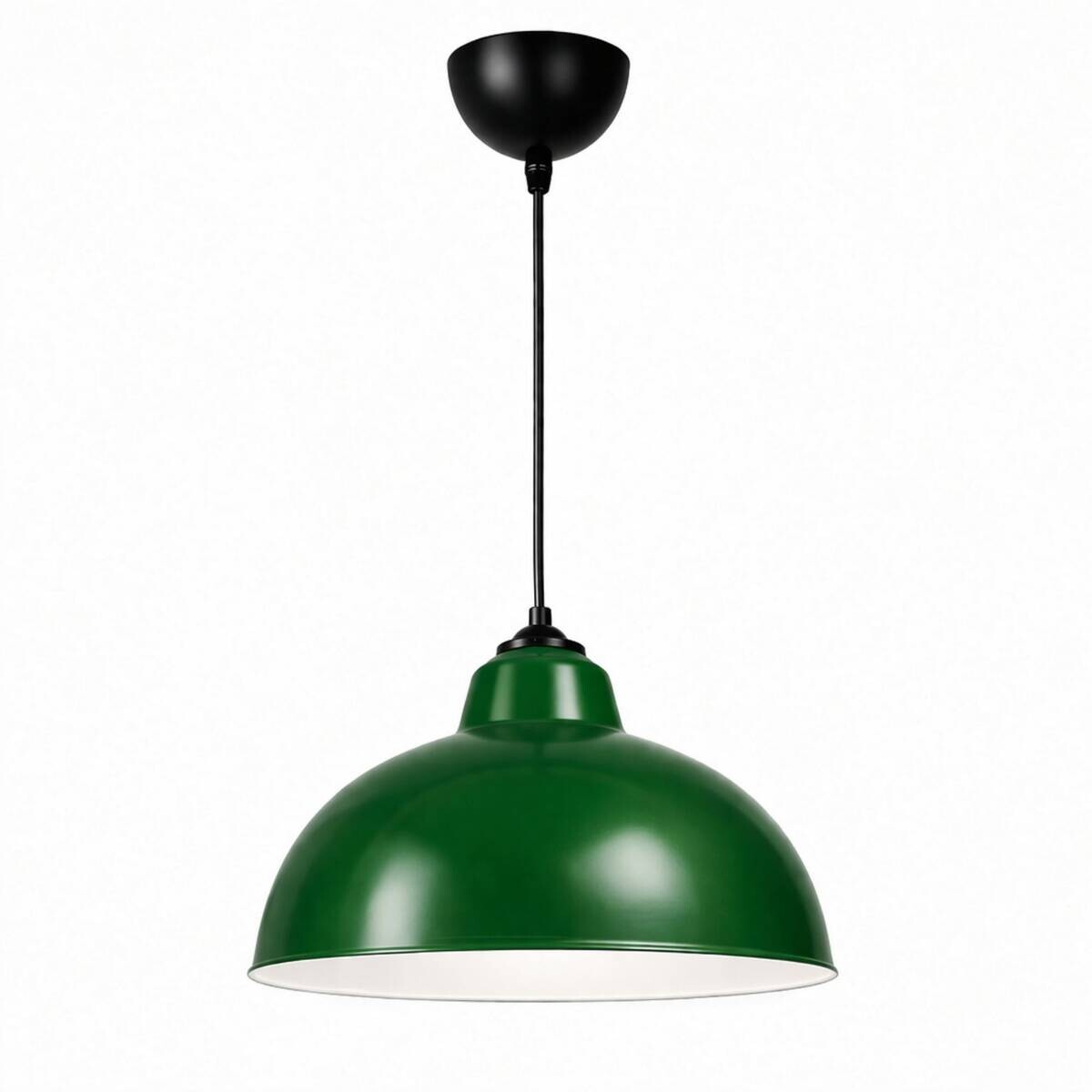 Opviq Pendelleuchte grün B/H/T: ca. 35x100x35 cm E27 1 Brennstellen