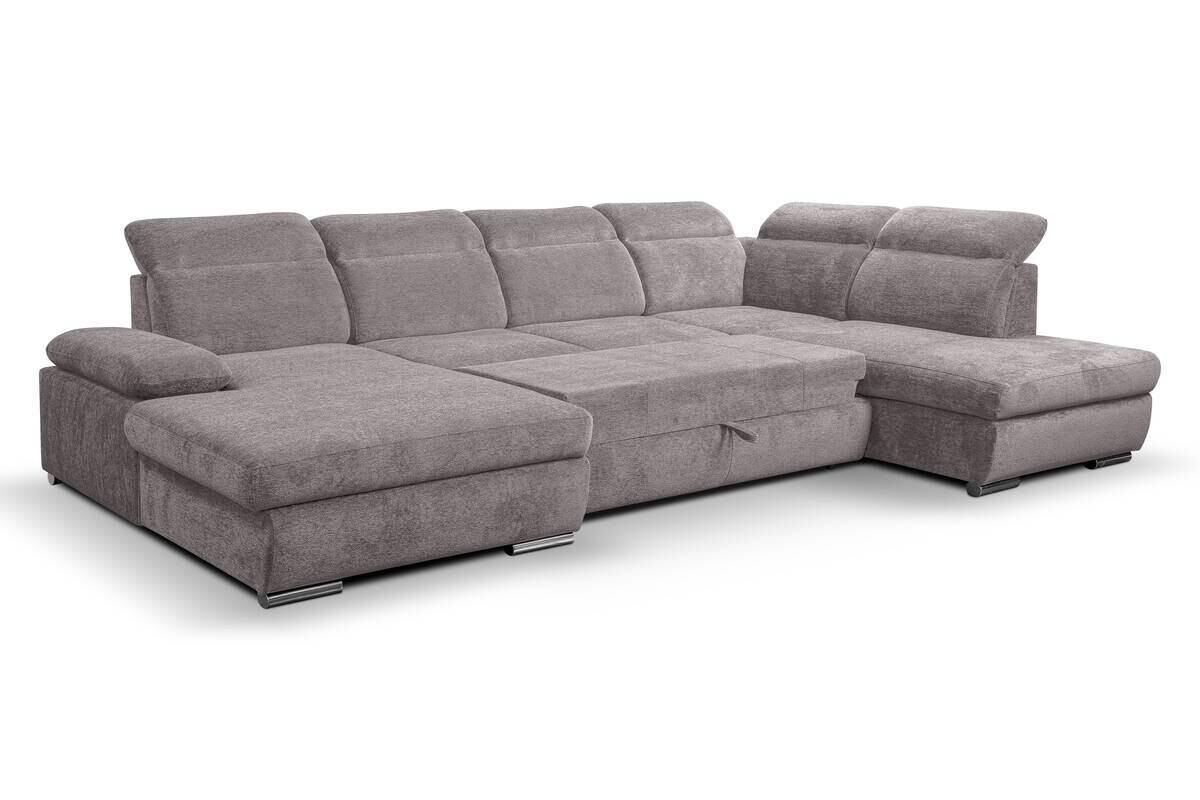 Wohnlandschaft Cordoba braun Webstoff B/H/T: ca. 359x105x232 cm