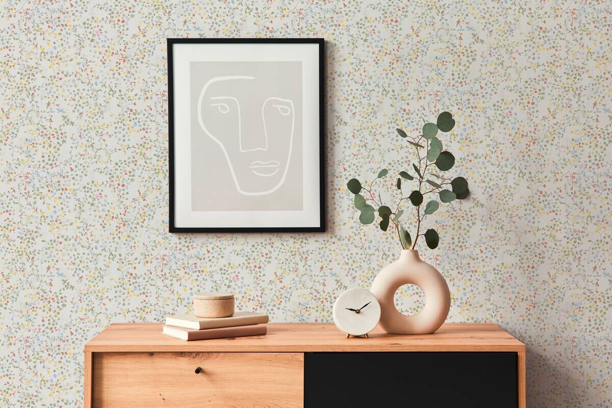 A.S.Creation Vliestapete grün creme B/H/D: ca. 53x1005x8,1 cm