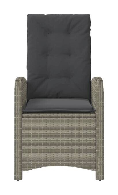 vidaXL Gartensessel grau Kunststoff B/H/L: ca. 58x93x57 cm