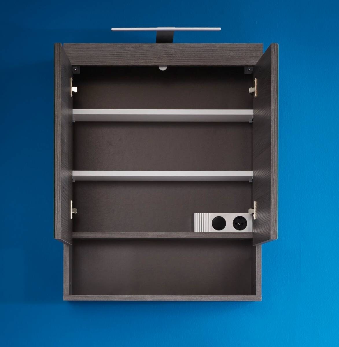 Spiegelschrank Runner Rauchsilber Nachbildung B/H/T: ca. 58x75x18 cm