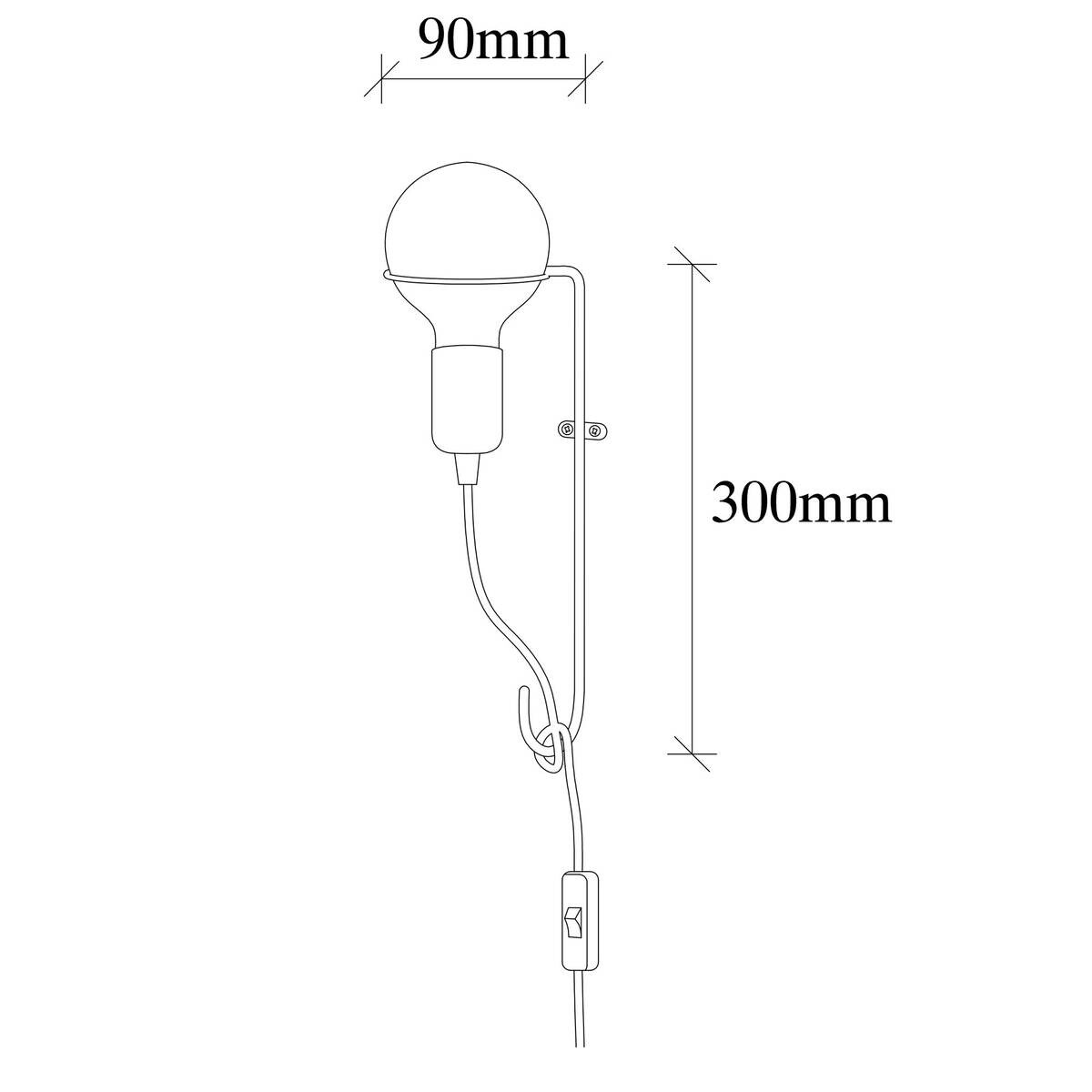 Opviq Wandleuchte Kupfer Metall B/H/L: ca. 15x30x9 cm E27 1 Brennstellen
