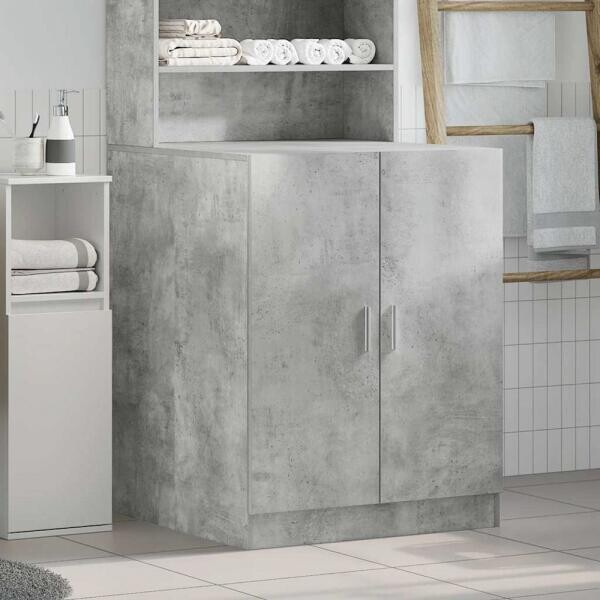vidaXL Waschmaschinenschrank Beton B/H/T: ca. 70,5x91,5x71,5 cm