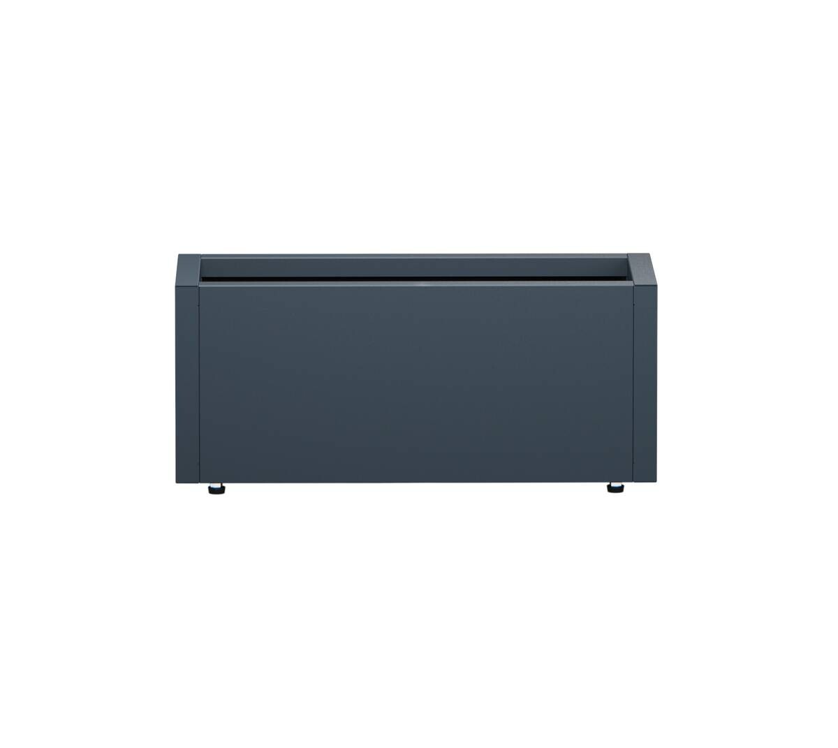 Herstera Garden Pflanzkübel Cube anthrazit Metall B/H/L: ca. 60x25x25 cm