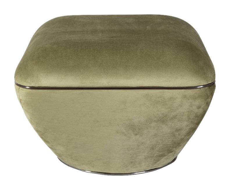 360 Living Hocker Contessa 100 grün Graphit B/H/T: ca. 60x42,5x60 cm