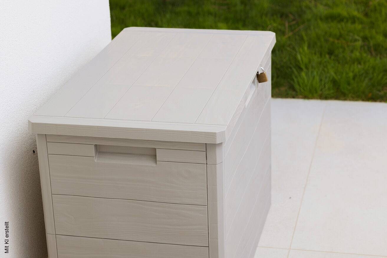 Toomax Aufbewahrungsbox Woodys grau Kunststoff B/H/L: ca. 45x78x53 cm