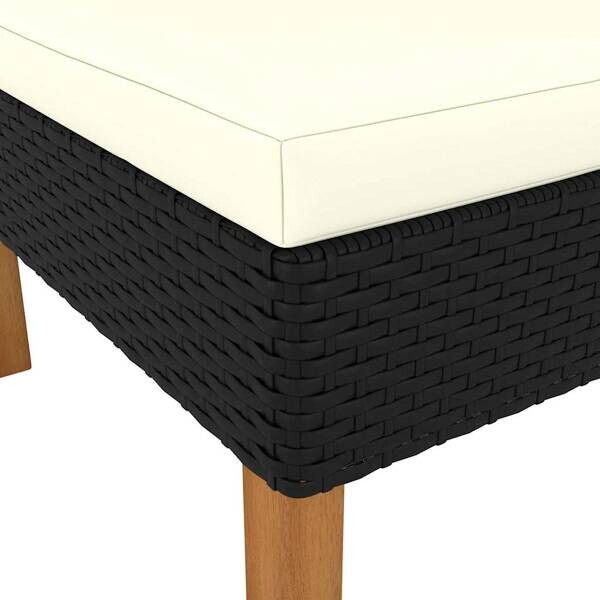 vidaXL Loungeset schwarz Polyester