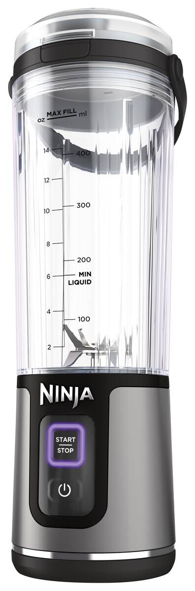 Ninja Standmixer schwarz Kunststoff Edelstahl B/H/L: ca. 9x27x8,5 cm