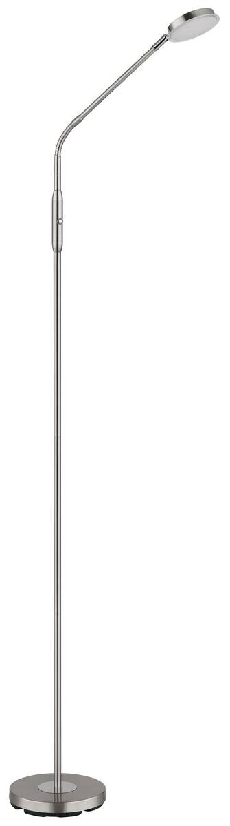 GLOBO Stehlampe nickel matt Metall B/H/L: ca. 20x173x52 cm 1 Brennstellen