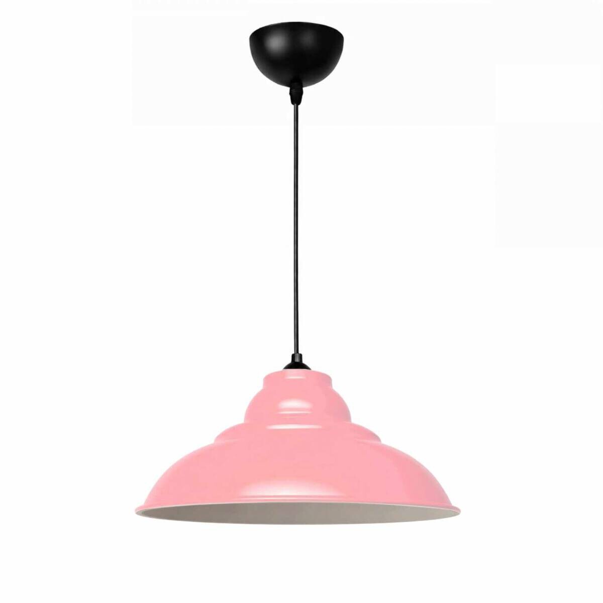 Opviq Pendelleuchte rosa B/H/T: ca. 31x100x31 cm E27 1 Brennstellen