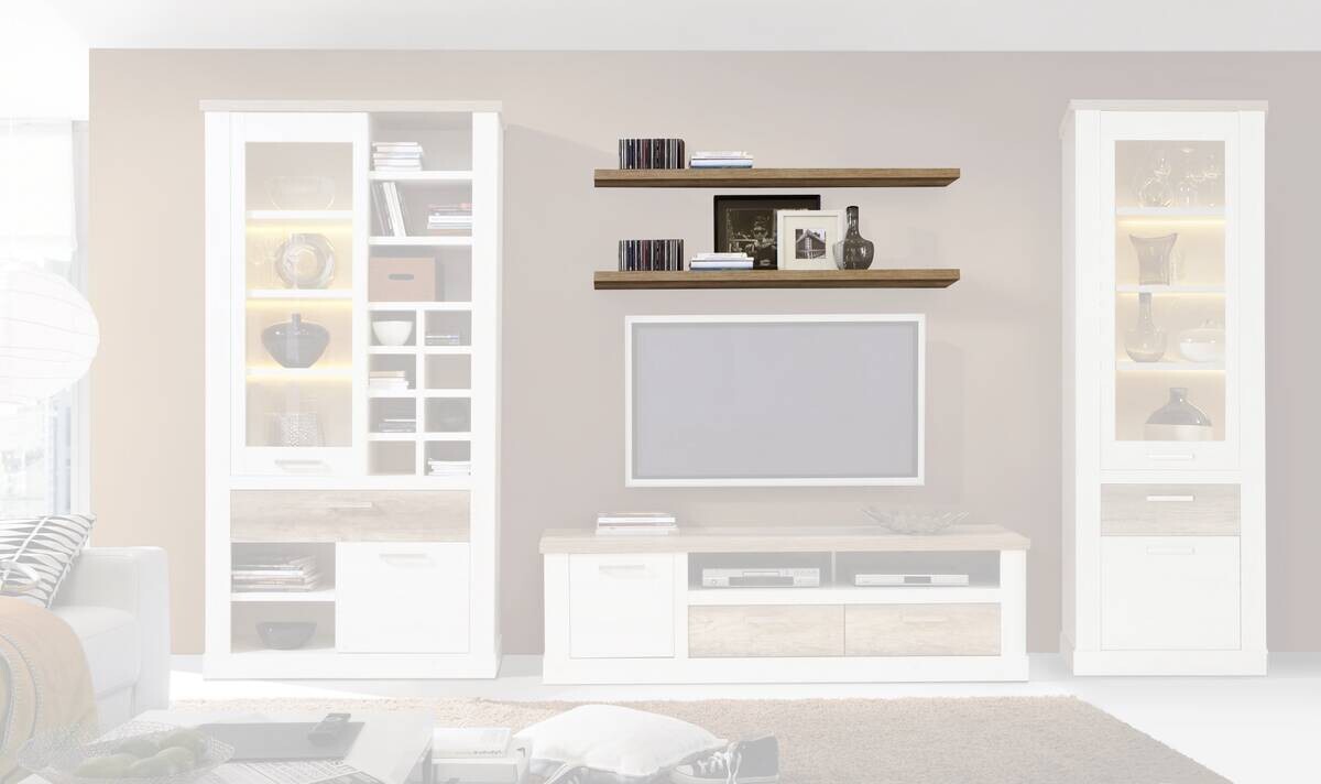 Wandboard Eiche Antik Nachbildung B: ca. 140 cm