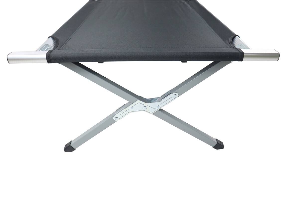 VCM Feldbett Tosali schwarz Textilene B/H/L: ca. 70x45x210 cm