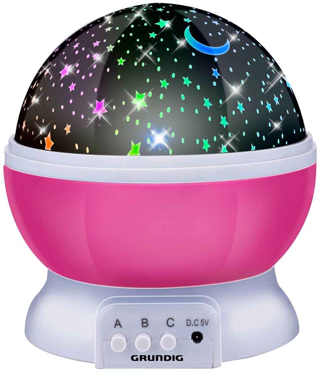 Grundig Sternenprojektor blau pink Kunststoff B/H/D: ca. 12x12x13,5 cm