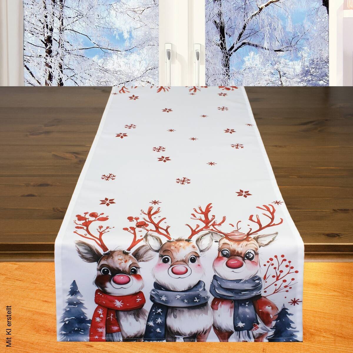 Tischläufer multicolor Polyester B/L: ca. 40x140 cm
