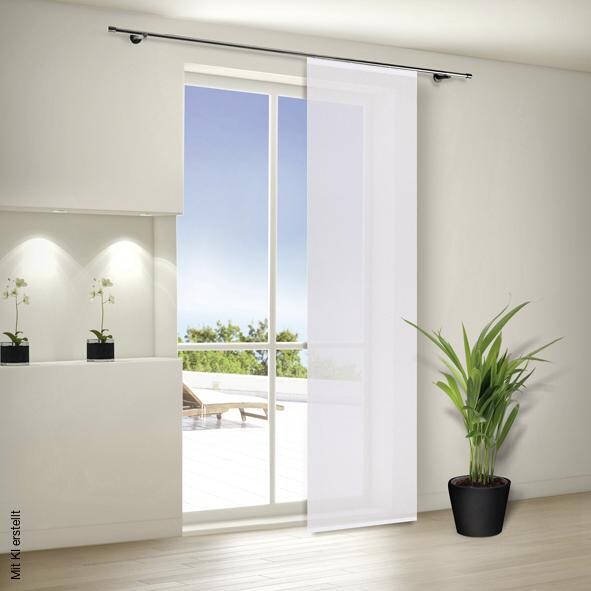 Happy Home Schiebevorhang weiß B/L: ca. 60x245 cm