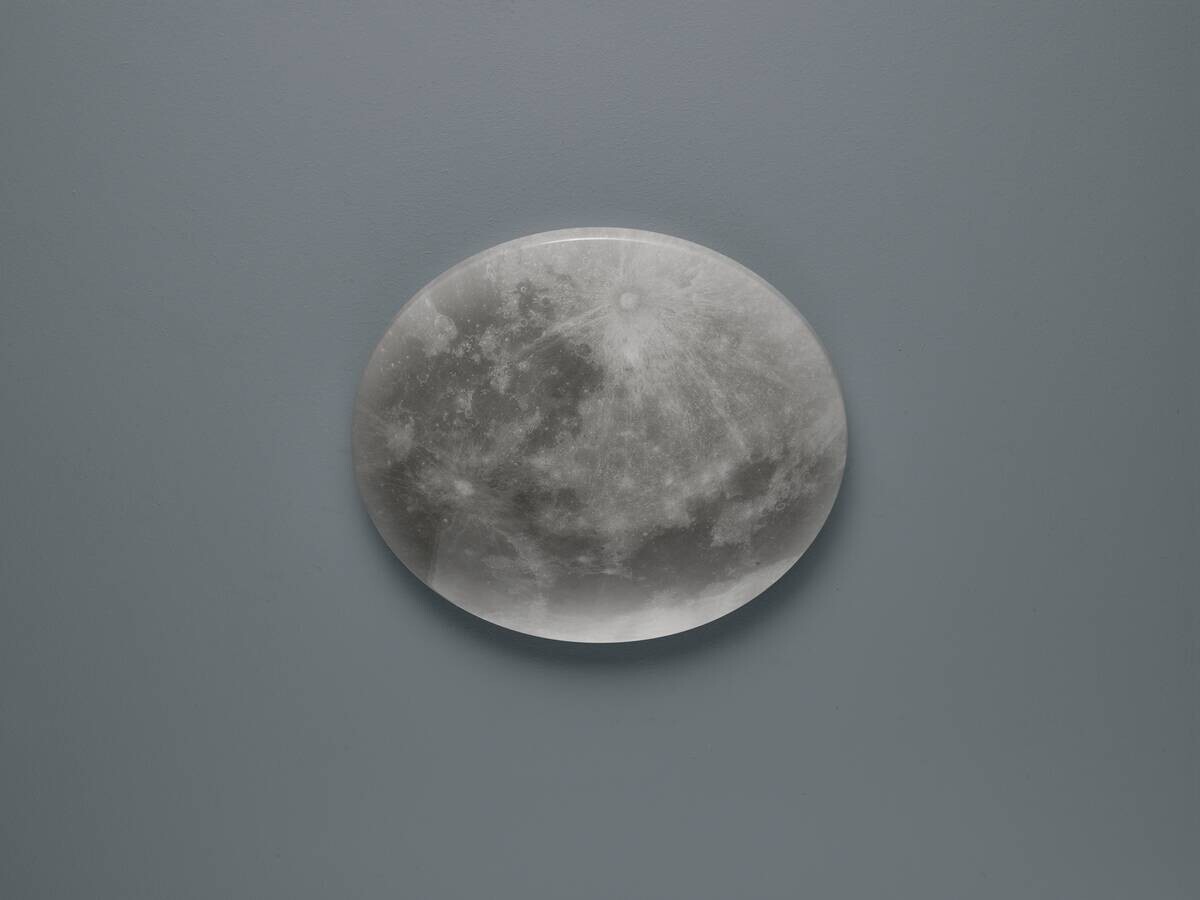 Reality LED-Deckenleuchte Lunar grau Acryl H/D: ca. 10x40 cm