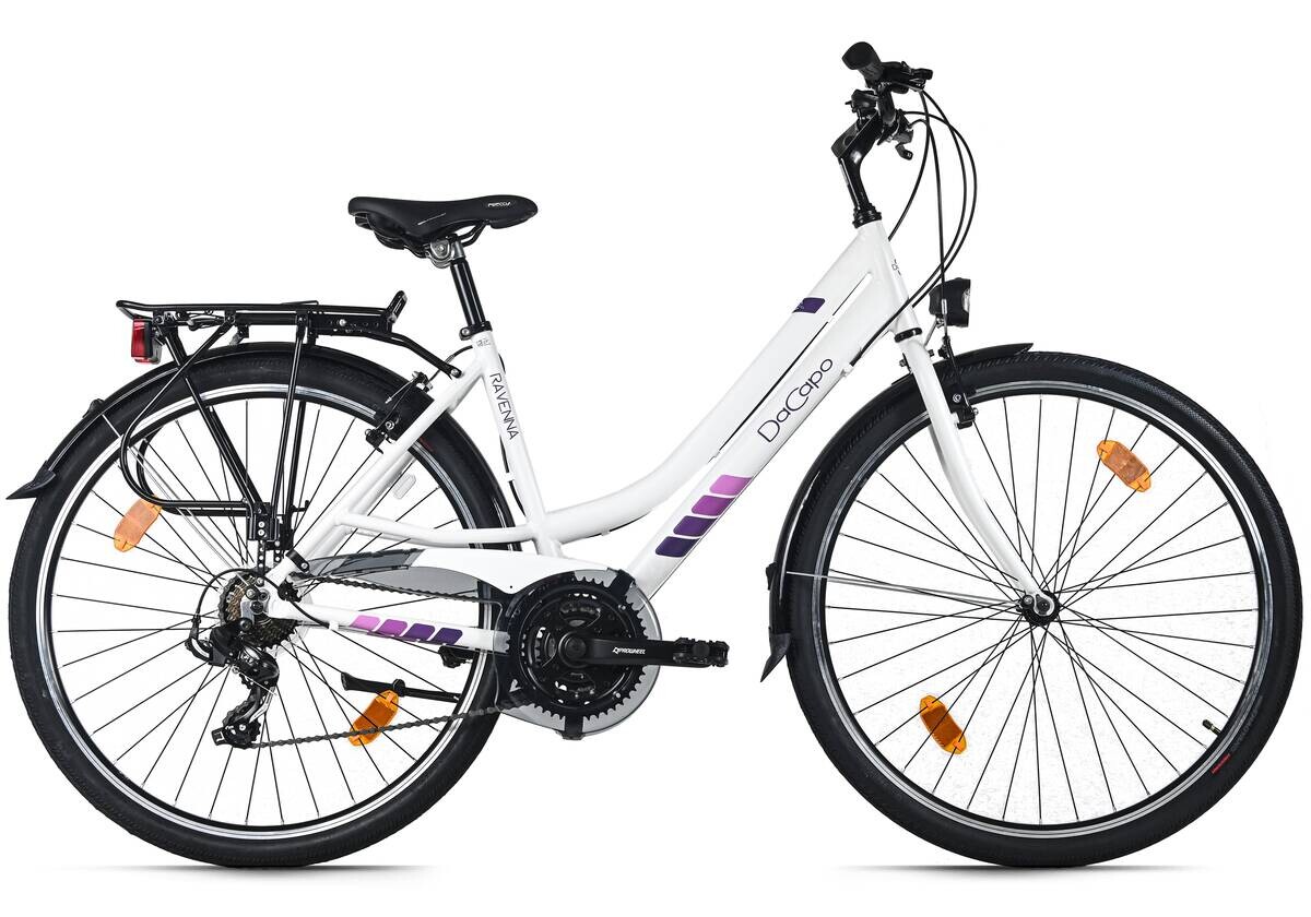 DaCapo Trekking-Bike Ravenna 50 28 Zoll Rahmenhöhe 48 cm 21 Gänge weiß weiß ca. 28 Zoll