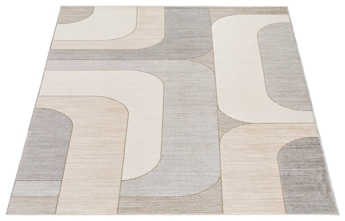 Webteppich Moss grau B/L: ca. 120x170 cm