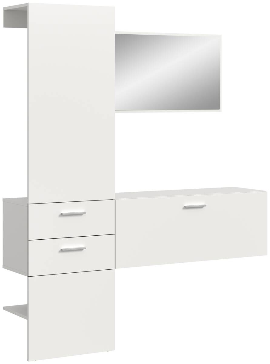 Garderobe VAGA weiß B/H/T: ca. 156x190x36 cm