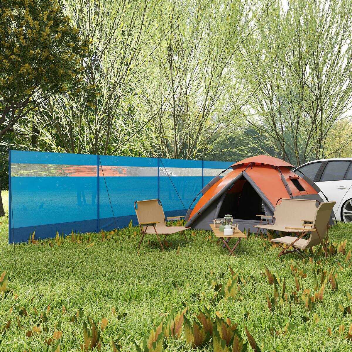 Outsunny Windschutz B/H/L: ca. 1x140x725 cm