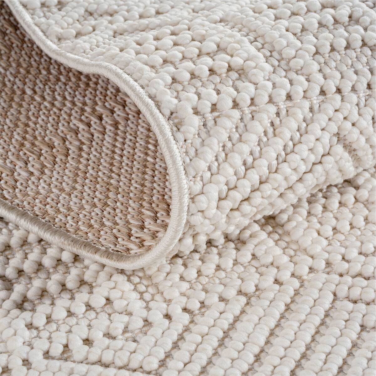 Ayyildiz Kurzflorteppich HELIX creme B/H/L: ca. 140x0,7x200 cm
