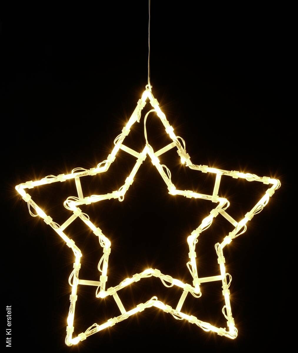 POCOline LED-Fensterbeleuchtung warmweiß Kunststoff B/H/L: ca. 1x44x44 cm