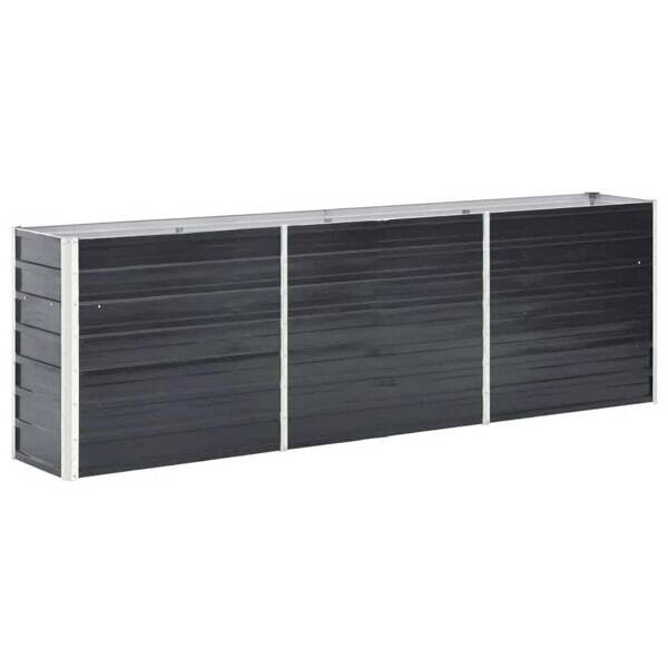 Hochbeet anthrazit Stahl B/H/L: ca. 40x77x240 cm